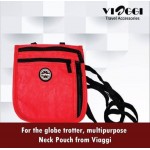 VIAGGI Travel Neck Pouch - Red